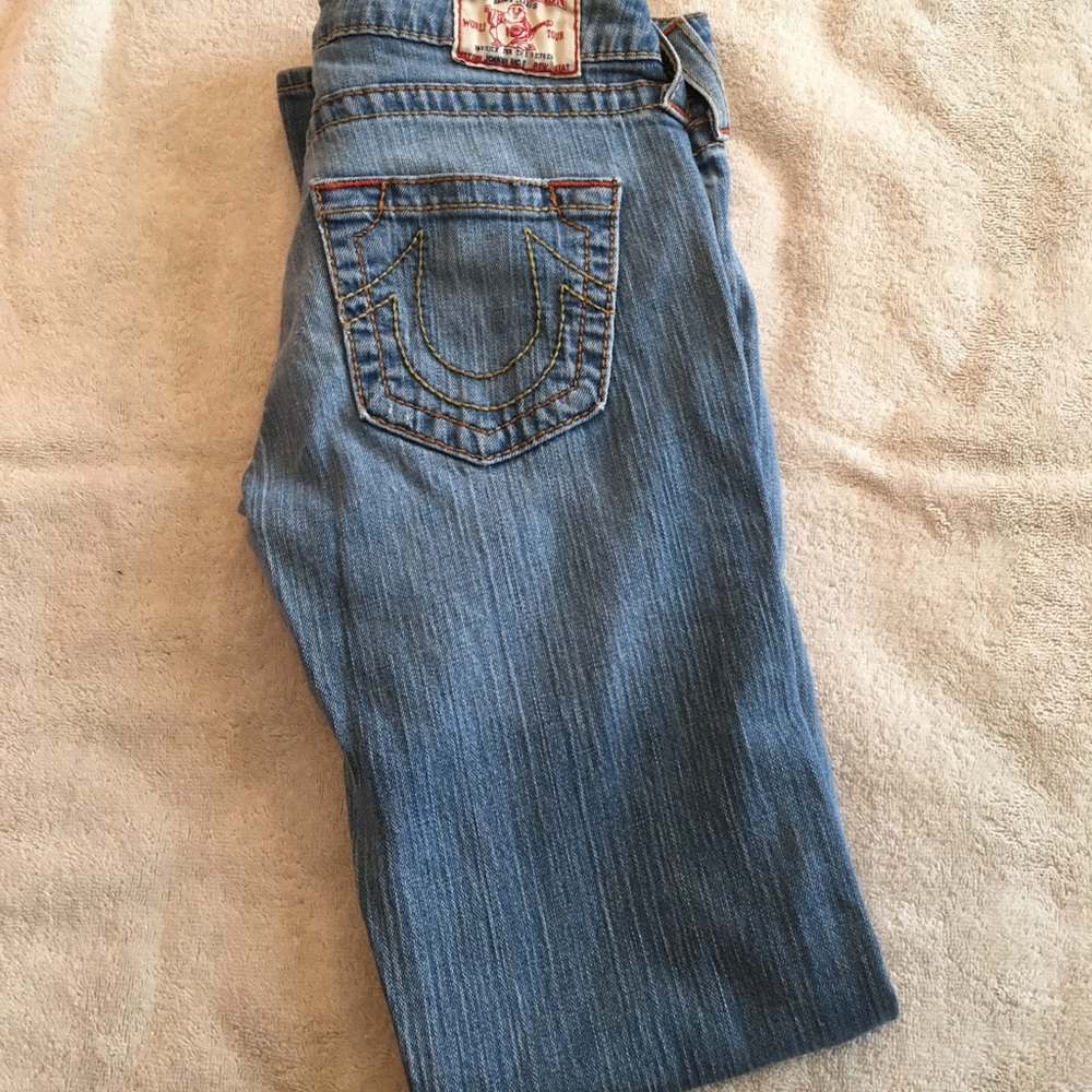 TRUE RELIGION low rise 31” inseam straight leg